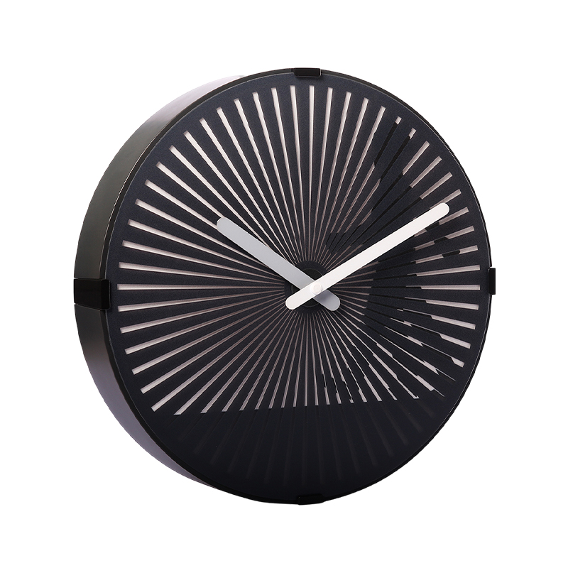 Walking People Dynamic Rotating Clock Creative Round Wall Clock