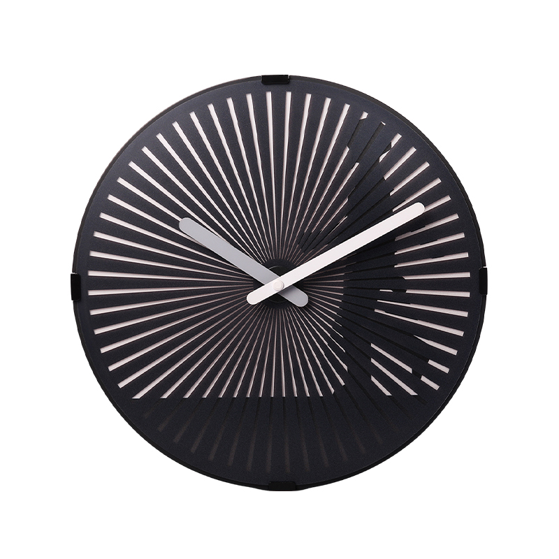 Walking People Dynamic Rotating Clock Creative Round Wall Clock